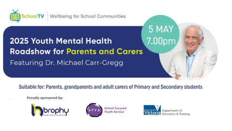 2025 Youth Mental Health Roadshow for Parents and Carers