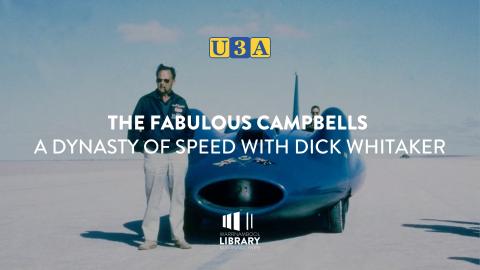 Malcolm Campbell standing next toa car