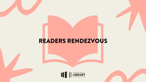 A cream background with pink vector images of shapes and an open book